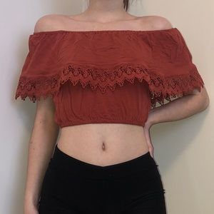 Charlotte Russe Off the Shoulder Top